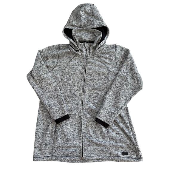 Calvin Klein Knit Zip Up Shacket 3XL Women's Plus Size Gray Sweater Jacket - Picture 1 of 8
